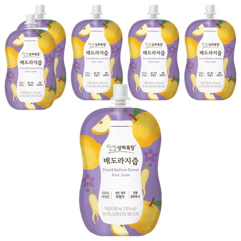 상하목장 배도라지즙, 90ml, 6개