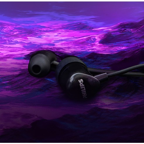 필립스 C타입 커널형 유선 10mm 드라이버 고음질 외부소음 갤럭시 아이폰 프로 맥스 완벽 직결 호환 이어폰 TAE2146 블랙 이미지 4