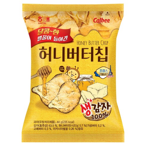 해태제과 허니버터칩, 44g, 1개