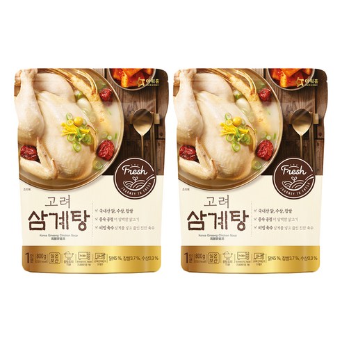 아워홈 고려삼계탕, 800g, 2개