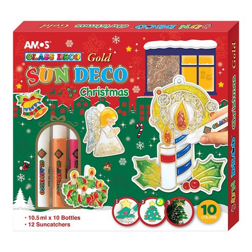 아모스 글라스데코 썬데코 크리스마스, 혼합색상, 1개