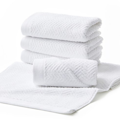 소프트터치 호텔수건 200g 40수 코마사 헤링본 디자인 상세