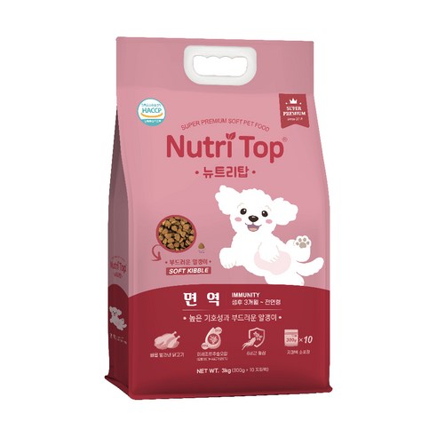 뉴트리탑 전연령 면역 소프트사료, 1개, 닭, 3kg