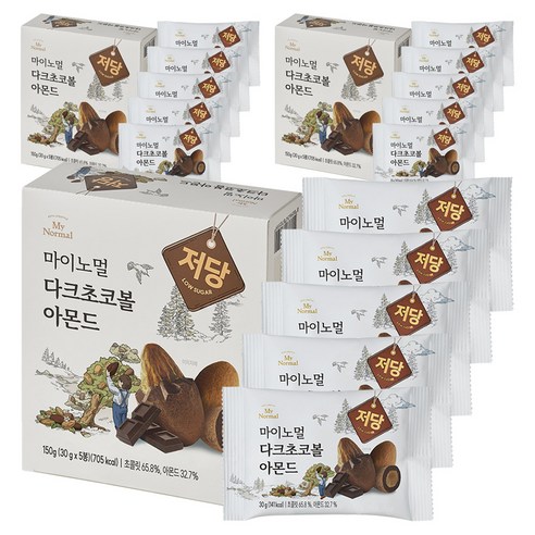 마이노멀 다크초코볼 아몬드 30g × 5개
