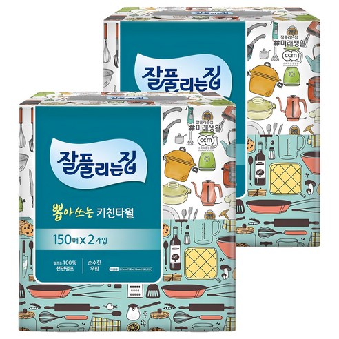 잘풀리는집 뽑아쓰는 키친타월 150매, 4개 실사용 후기 | 효과 있을까? 썸네일