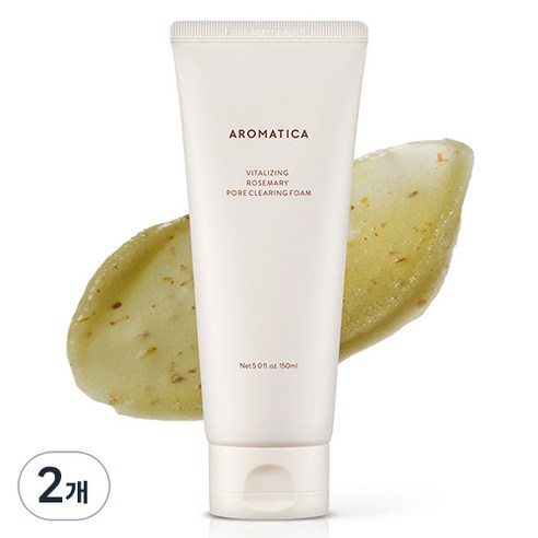 아로마티카 바이탈라이징 로즈마리 포어 클리어링 폼, 150ml, 2개