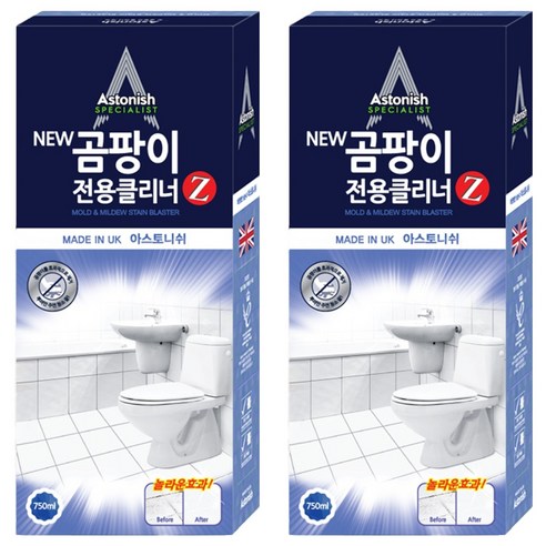 아스토니쉬 뉴 곰팡이 전용 클리너 Z, 750ml, 2개