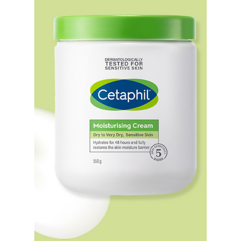 세타필 모이스춰라이징 크림 제형 이미지, 민감성 피부용 보습제 후기