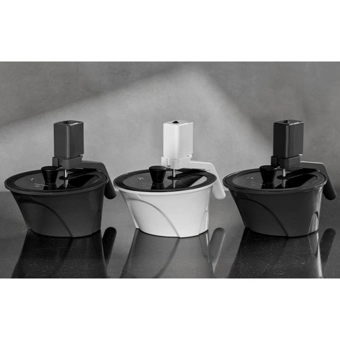 로이첸 인덕션 아이지글 자동회전롤팬 크림 후기 분석 - 구성 전체 샷