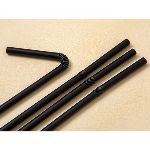 코멧 베이직 자바라 빨대 블랙 210 x 7 mm 이미지 3