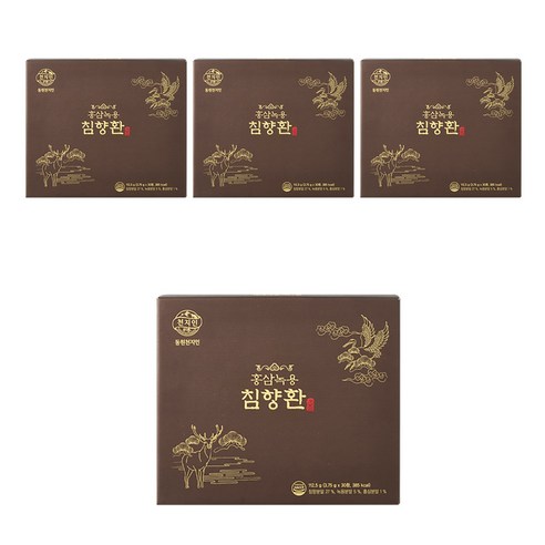 천지인 홍삼녹용 침향환, 112.5g, 4개