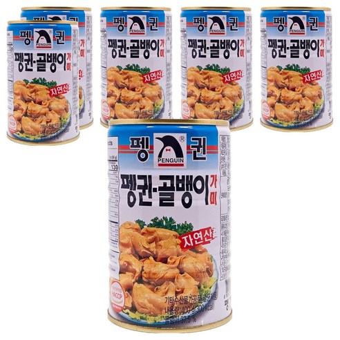 펭귄 자연산 골뱅이 가미, 400g, 6개