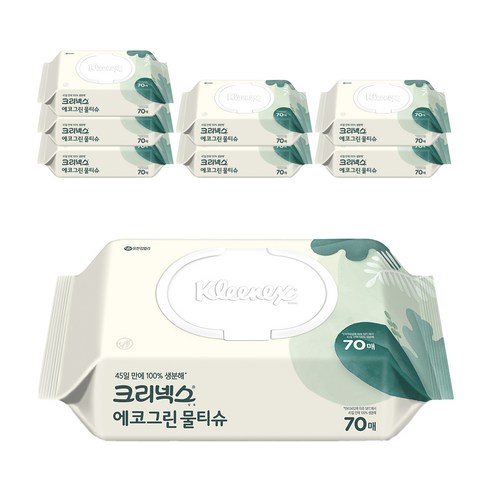 크리넥스 에코그린 물티슈 캡형 실사용 후기 | 효과 있을까? 썸네일