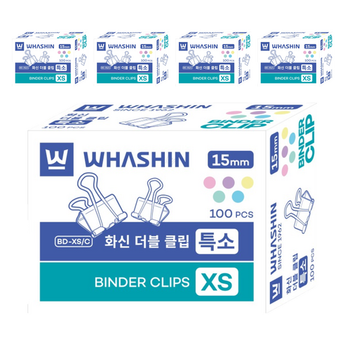 화신 더블클립, 특소, 100개입, 5개