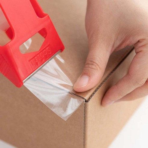 스카치 포장용 테이프 3650 세트 후기 분석 - 8개입 패키지 이미지