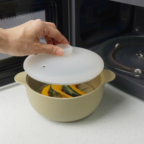 실리가든 실리콘 찜기 올리브 컬러