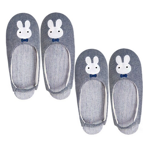 홈앨리스 덧신 실내화, 그레이, 2개