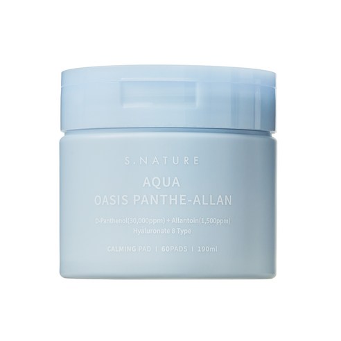 에스네이처 아쿠아 오아시스 판테알란 카밍패드, 60개입, 190ml, 1개