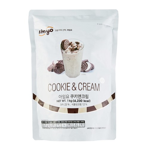 아임요 쿠키앤크림 파우더, 1kg, 1개, 1kg, 1개입