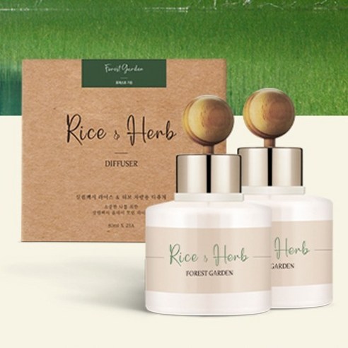 살림백서 라이스 앤 허브 차량용 디퓨저 80ml 본품 2p + 우드볼 스틱 2p + 부착 스티커 2p 이미지 3