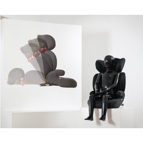 카시트 설치 후 차량 내부 장착 모습