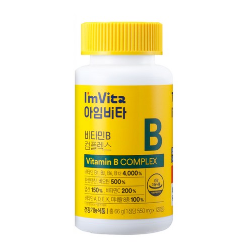 아임비타 비타민B 컴플렉스 66g 120정, 1개 이미지 4
