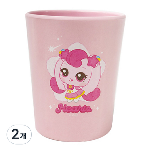 르번 슈팅스타 캐치티니핑 멜라민컵, 혼합색상, 2개, 280ml