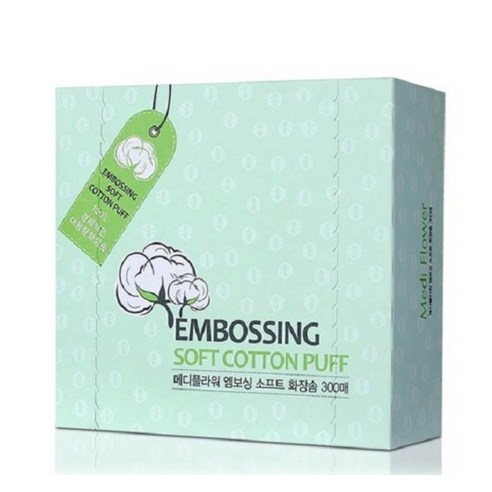 메디플라워 엠보싱 소프트 화장솜 이미지 2