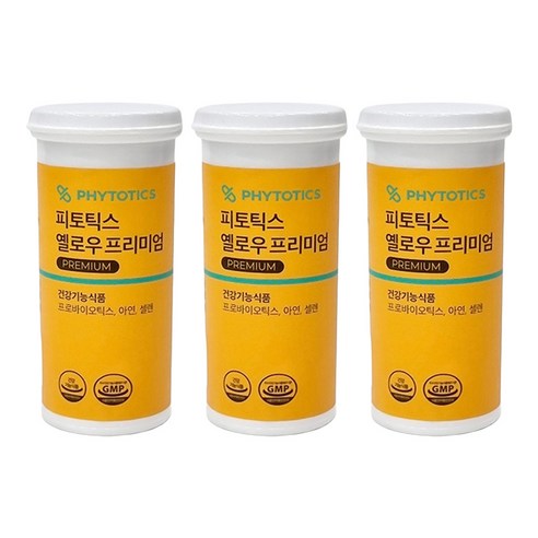 피토틱스 옐로우 프리미엄 유산균 15g, 30정, 3개