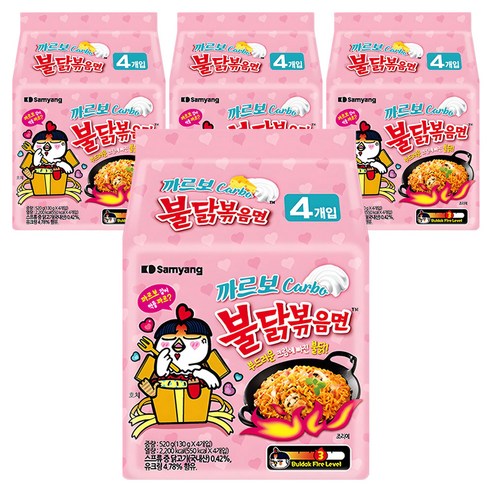 불닭볶음면 까르보 130g, 16개