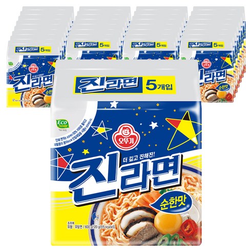 오뚜기 진라면 순한맛 120g, 박스 (8개입)