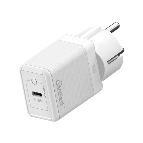 아트뮤 USB PD 45W PPS GaN 접지 초고속 충전기 GA110, 화이트, 1개