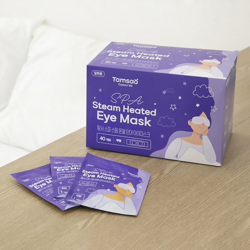 탐사 아이 스파 온열 안대 스팀 아이마스크 눈 찜질팩 무향 40개입, 1개 이미지 4