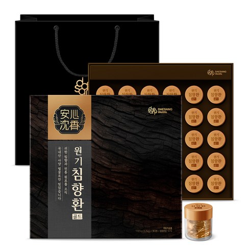 대상웰라이프 원기 침향환 골드 30p + 쇼핑백 실사용 후기 | 효과 있을까? - 상품 이미지 1