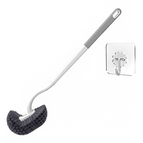 올릭 이지크린 코너 변기 청소솔 + 후크홀더 세트, 그레이, 1세트