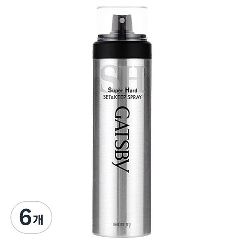 갸스비 셋&킵 슈퍼하드 헤어스프레이, 263ml, 6개