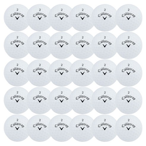 캘러웨이 골프공 로스트볼 특A+ 30p 세트, 화이트 혼합, 1세트