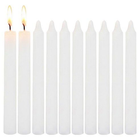 모노드 제사용 인테리어용 얇은 일반용 양초, 10개