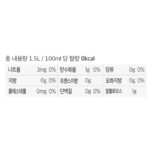 청량감은 그대로 칼로리 부담은 제로