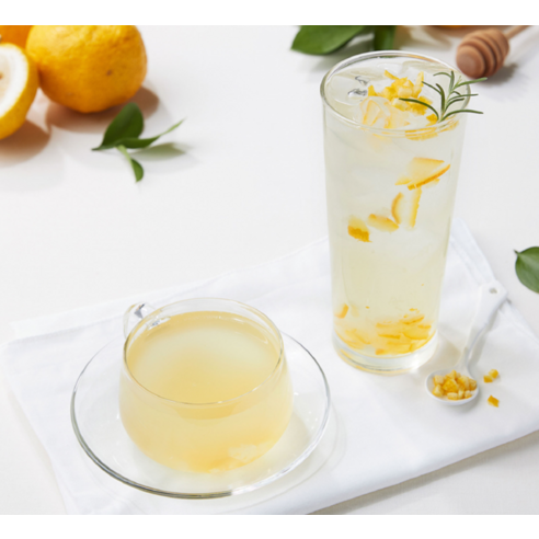 담터 꿀유자차A 후기 분석 - 유자 건더기 디테일