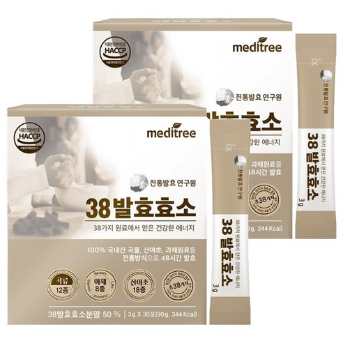 메디트리 전통발효연구원 38발효효소 30p, 90g, 2개