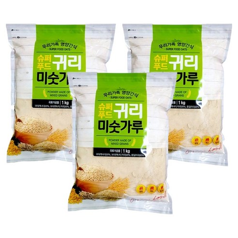 대주식품 슈퍼푸드 귀리 미숫가루 1kg, 3개 솔직 후기 | 실사용자 리뷰 분석 - 상품 이미지 1