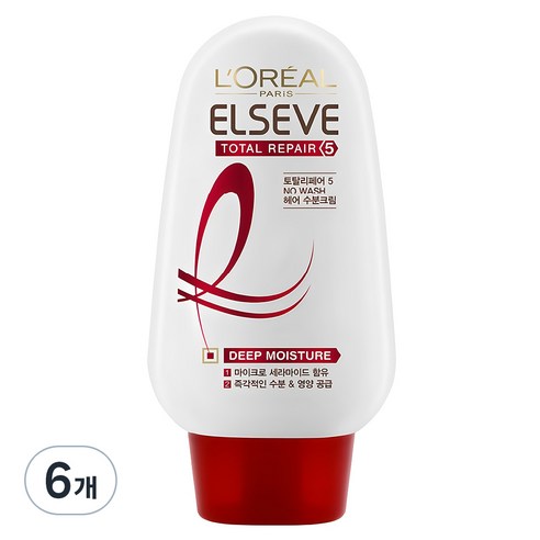 로레알파리 토탈리페어5 헤어 모이스처크림 프로엑스, 110g, 6개