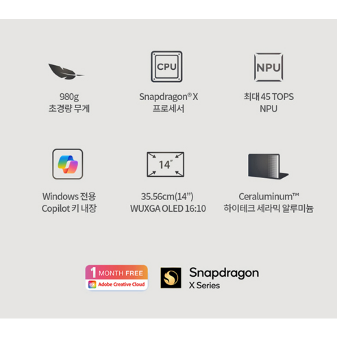 에이수스 2025 젠북 A14 스냅드래곤 X 후기 분석 - 슬림한 측면 포트 구성