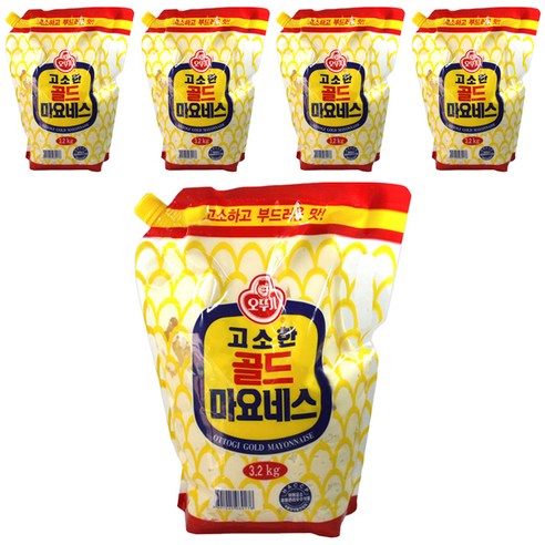 오뚜기 고소한 골드 마요네즈, 3.2kg, 5개