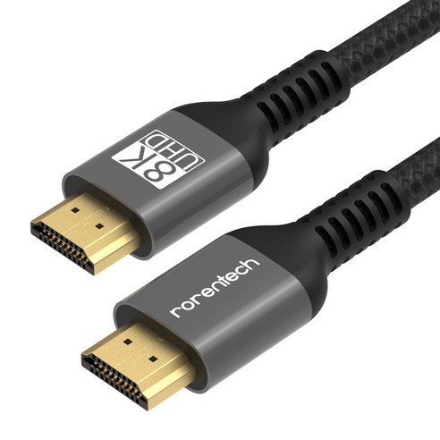 로랜텍 8K UHD 울트라 듀얼 모니터 HDMI v2.1 케이블, 1개, 5m