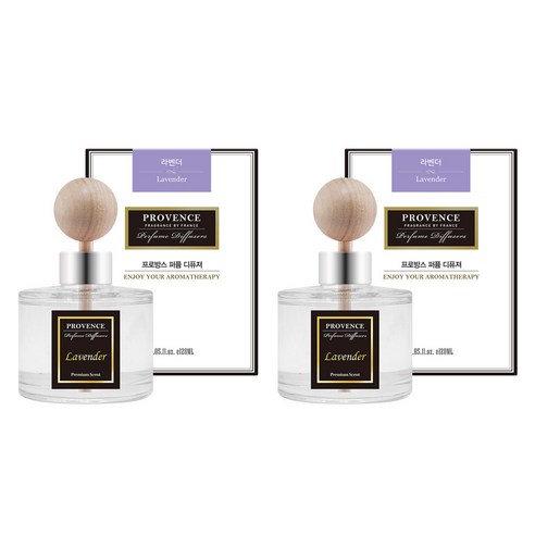 더허브샵 프로방스 퍼퓸 차량용 디퓨저 120ml, 라벤더, 2개