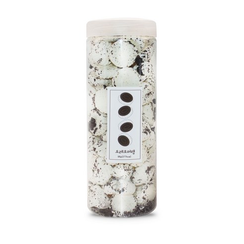 설롱디저트 솜사탕 통머랭쿠키 오레오맛 1000ml 98g × 1개