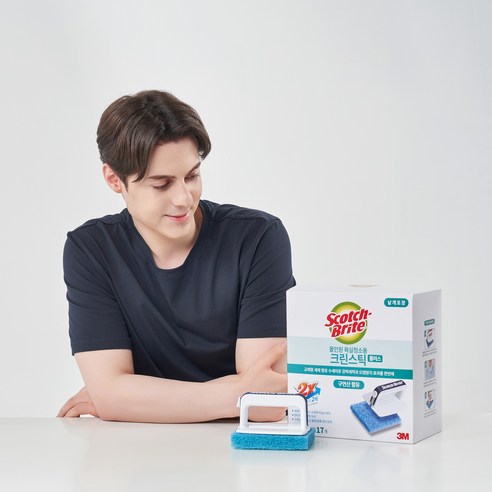 크린스틱 리필 수세미의 상세 디자인과 질감 이미지