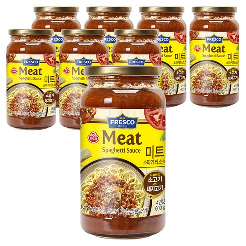 오뚜기프레스코 미트 스파게티소스, 600g, 8개
